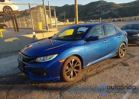 2019 Honda Civic Sport from USA, damaged, VIN SHHFK7H45KU407318